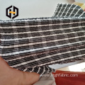 Black white polyester spandex woven crepe fabric